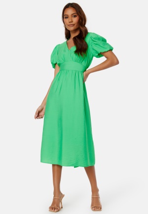 Läs mer om Y.A.S Clema SS Midi Dress Poison Green L