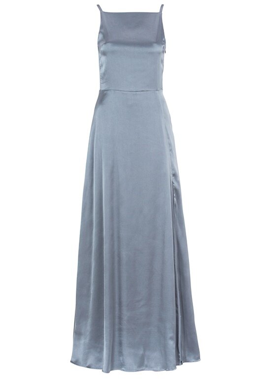 laylani satin gown navy
