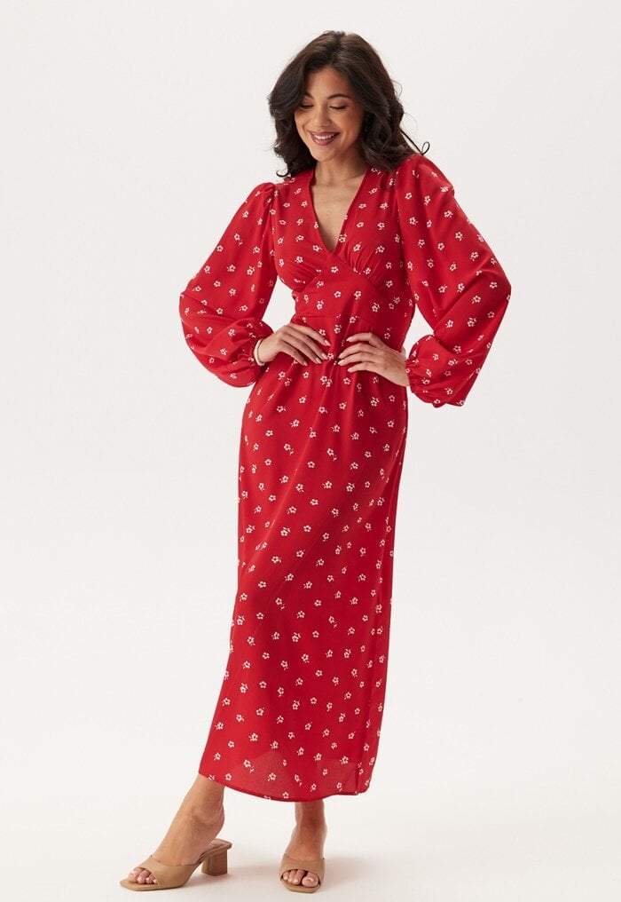 BUBBLEROOM Balloon Sleeve Maxi Dress 