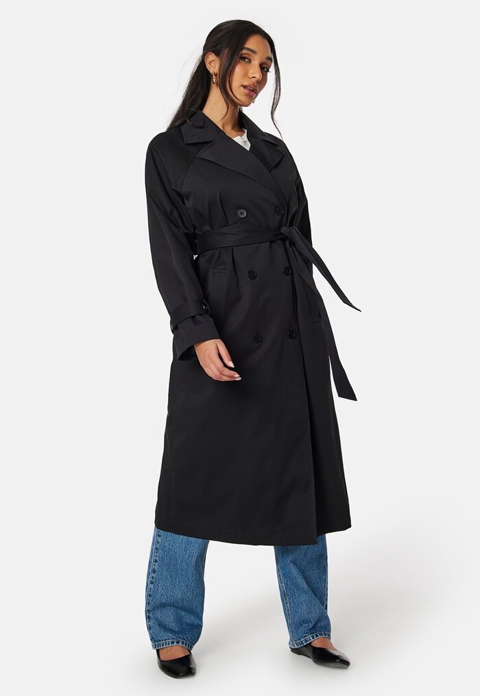 BUBBLEROOM Belted Midi Trenchcoat