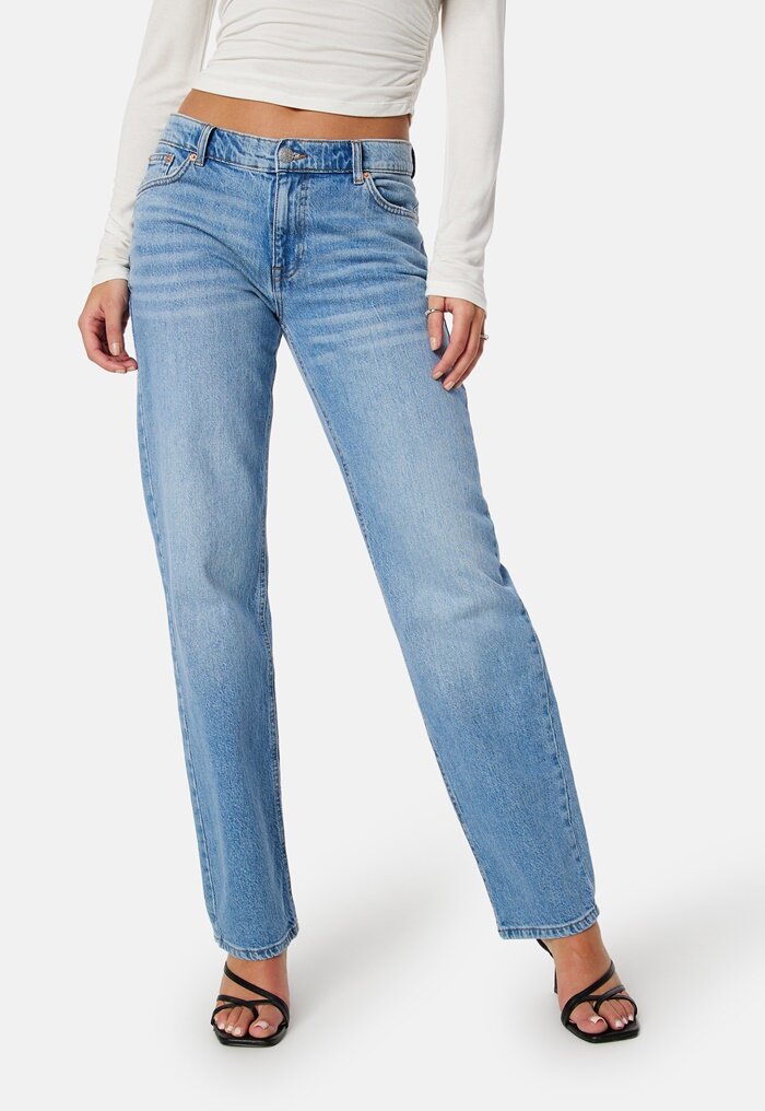 BUBBLEROOM Low Waist Straight Jeans