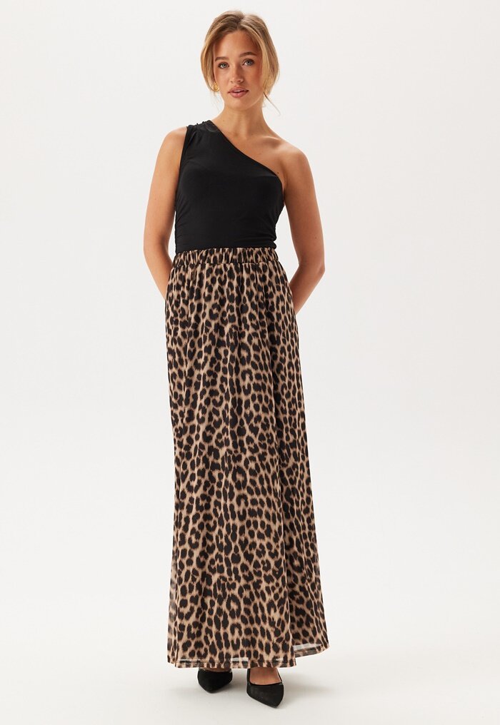 BUBBLEROOM Mesh Wide Maxi Skirt