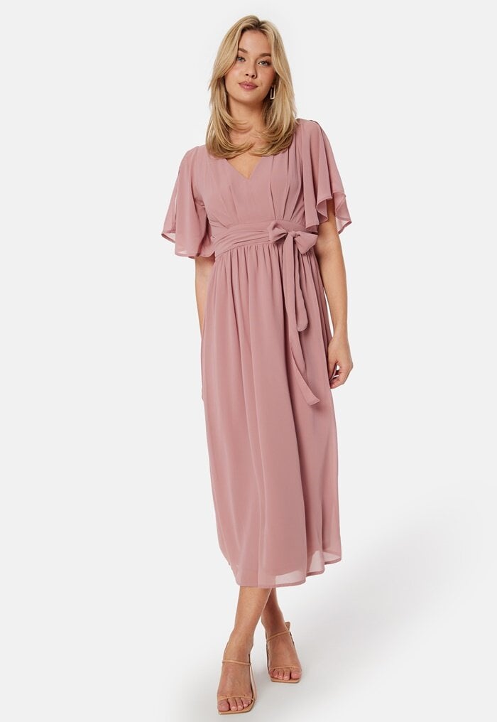 Bubbleroom Occasion Butterfly Sleeve Midi Dress