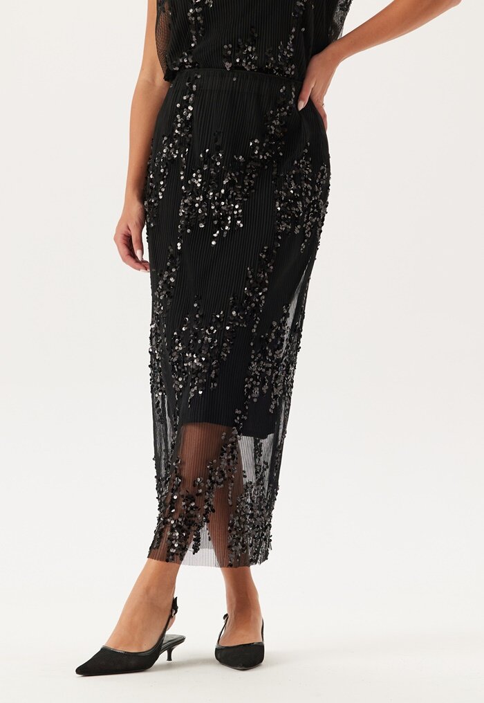 BUBBLEROOM Sequin Mesh Skirt