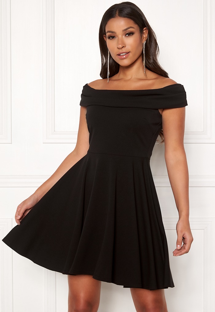 Goddiva Bardot Skater Dress