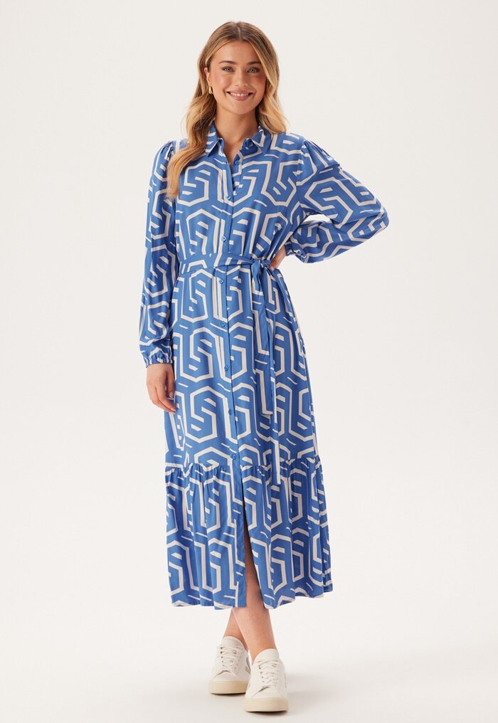 Happy Holly Viscose Long Sleeve Dress