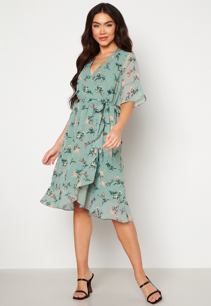 Happy Holly Wendy fake wrap dress