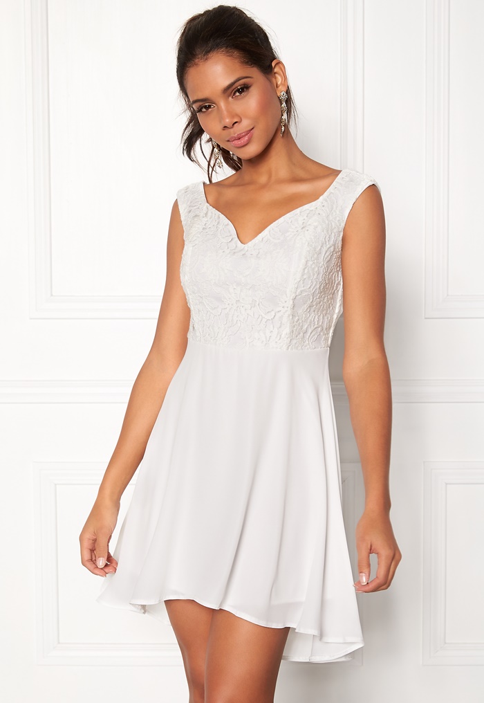 John Zack Lace Bodice H/L Dress