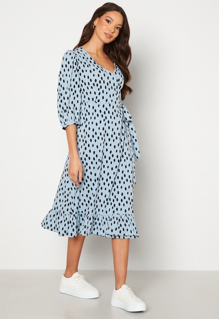 ONLY Oliva Wrap Midi Dress