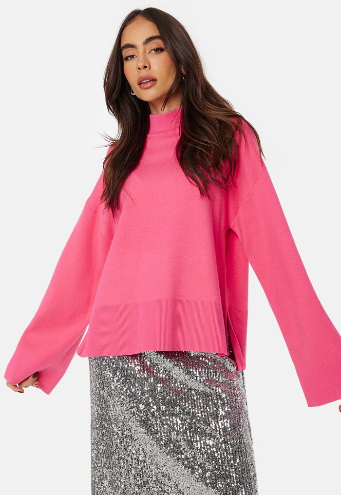 Pieces Pcfenda LS High Neck Knit - Bubbleroom