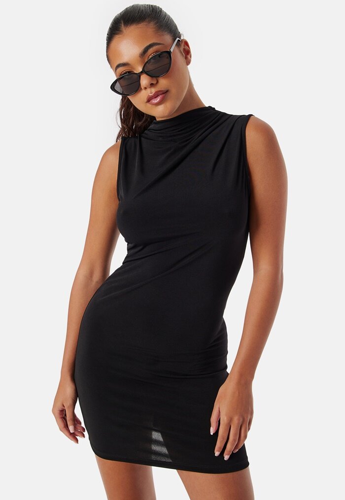 Pieces Pcmadison Sl Draped Dress