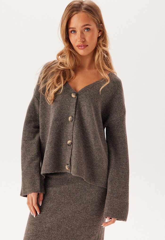 Pieces Pcnuna Ls V-neck Knit Cardigan