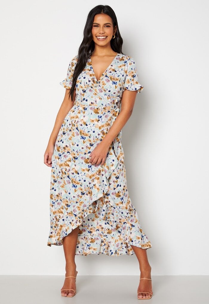 VERO MODA Henna 2/4 Wrap Long Dress