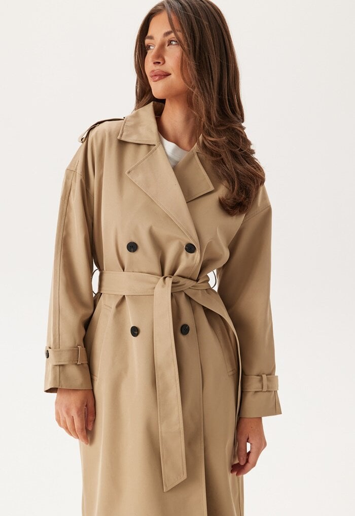 VILA Viaddison L/S LONG TRENCHCOAT 