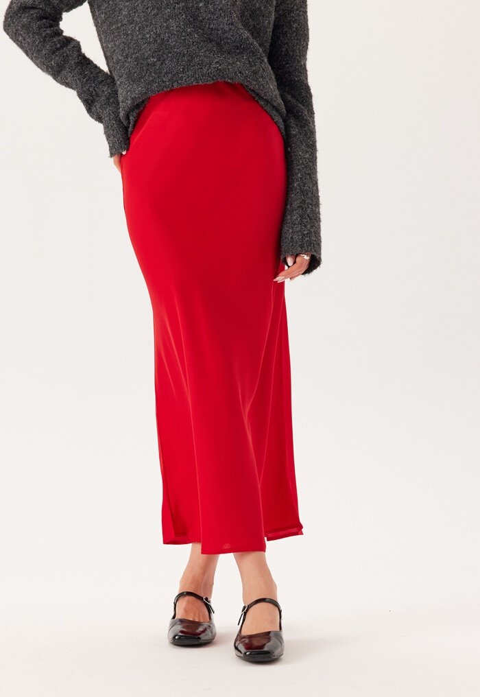 VILA Viellette Hw Long Skirt 