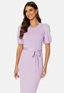 Linnelle knitted puff sleeve dress