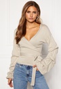 Maggie knitted wrap top