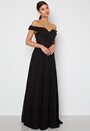 Evening Dress With Pleated Skirt