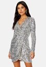 Jagger Sequin Ruched Mini Dress