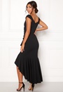 Wrap Front Frill Dress