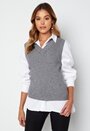 Malena S/L knit waistcoat