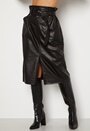 Alba Faux Leather Long Skirt
