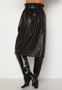 Alba Faux Leather Long Skirt