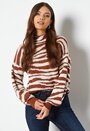Zebra Knit Sweater