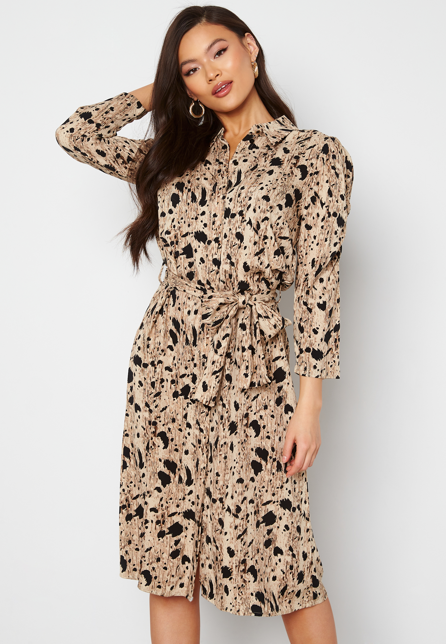 next snake print shirt dress