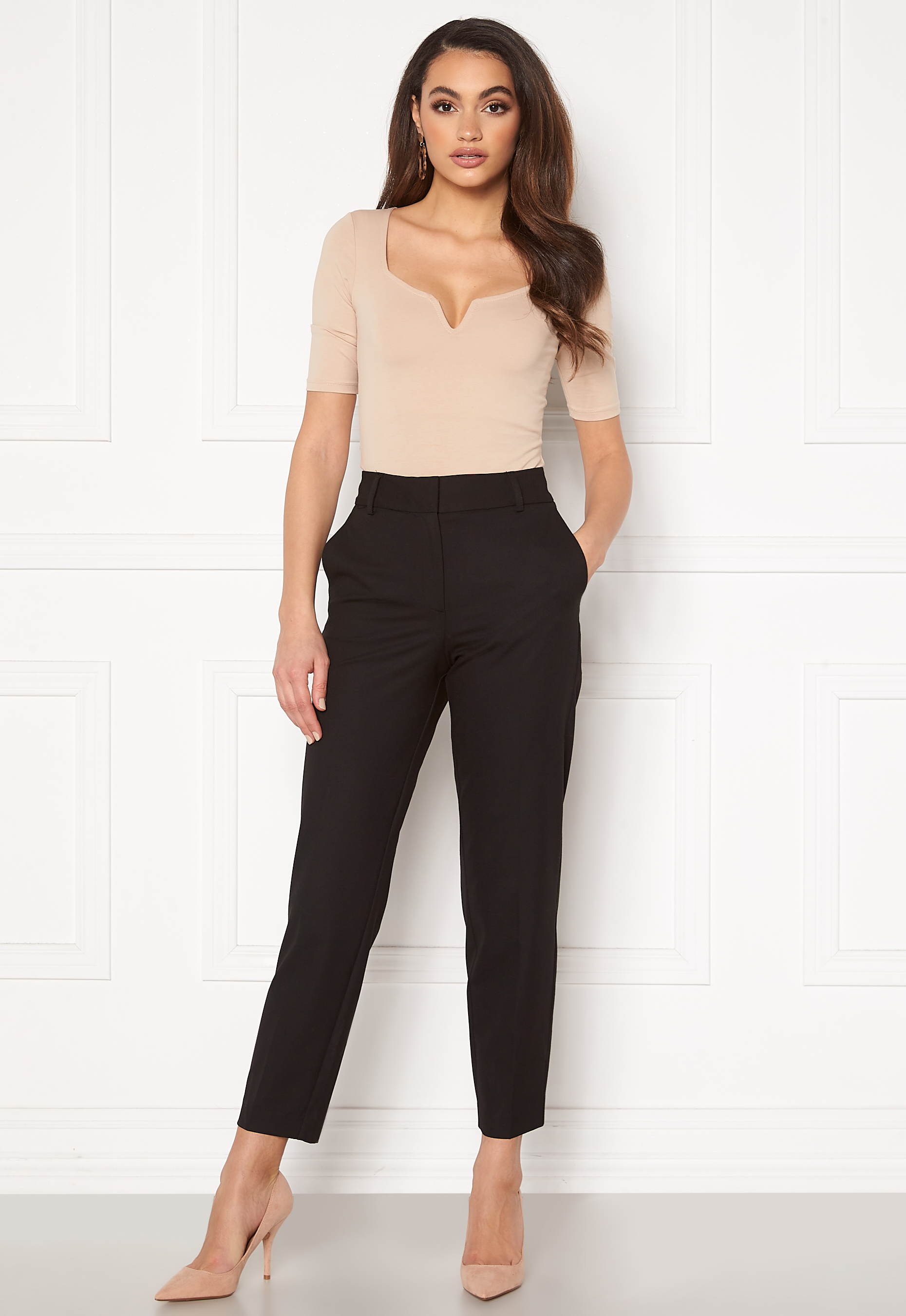 PiecesPieces Pcbossy MW Cropped Pants CP Pantalons Femme Marque  