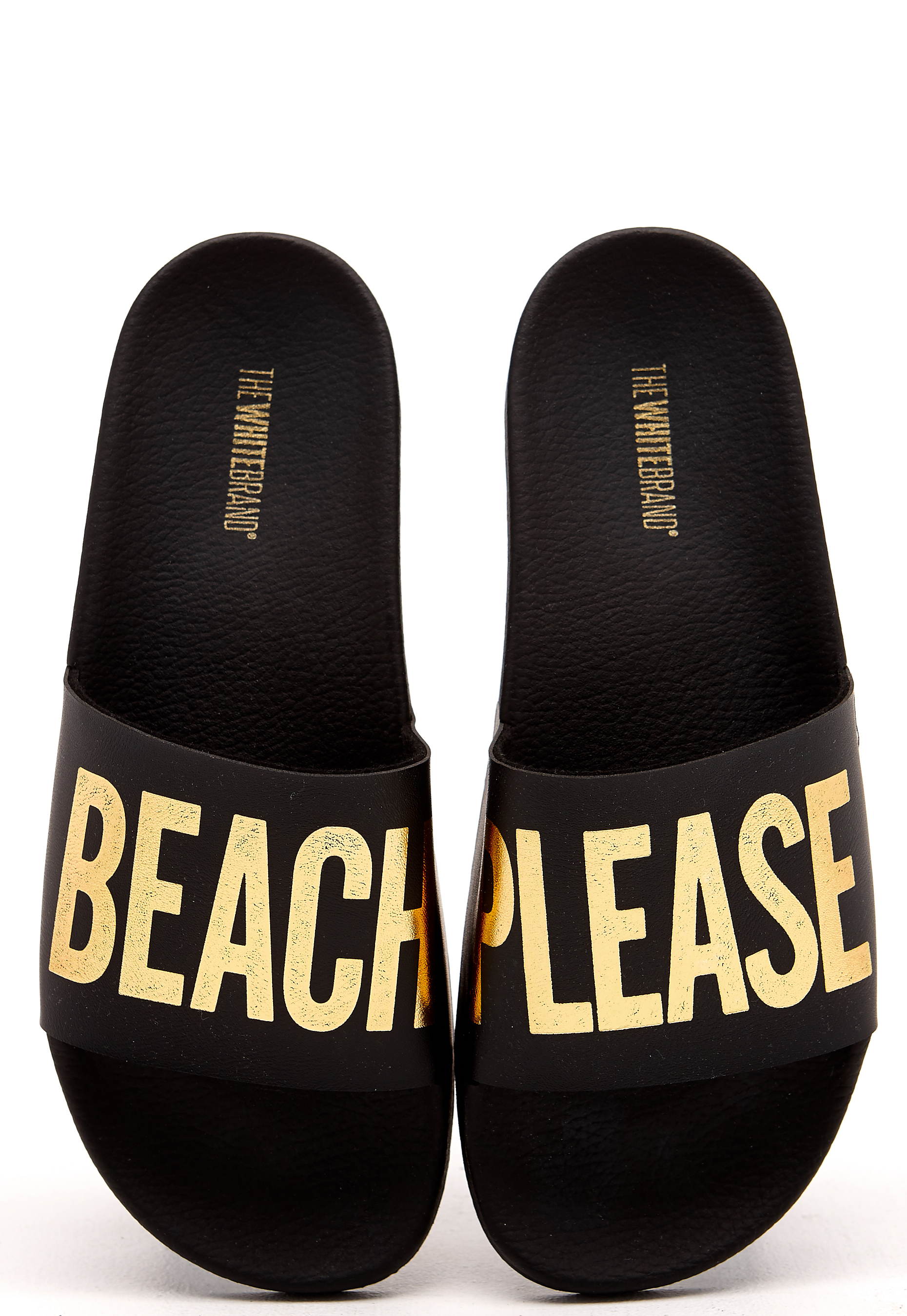 the white brand sandals